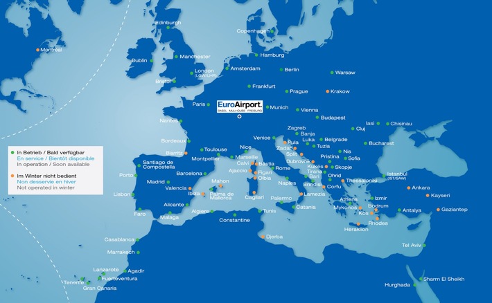 Winter flight schedule 2022/2023: Heading for new destinations