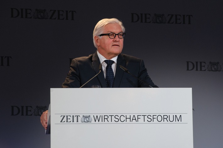Frank-Walter Steinmeier beim ZEIT Wirtschaftsforum: Wir brauchen in der Flüchtlingskrise mehr Europa