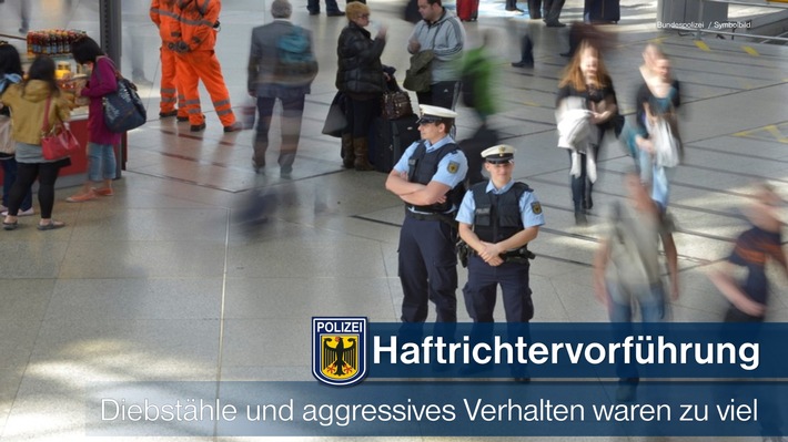Bundespolizeidirektion München: Einmal zu oft geklaut -
Staatsanwaltschaft entschied auf Richtervorführung