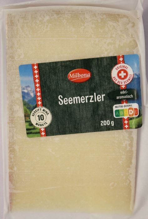 Der Lieferant Züger Käsevertriebs GmbH informiert über einen Warenrückruf des Produktes "Milbona Seemerzler, 200g"