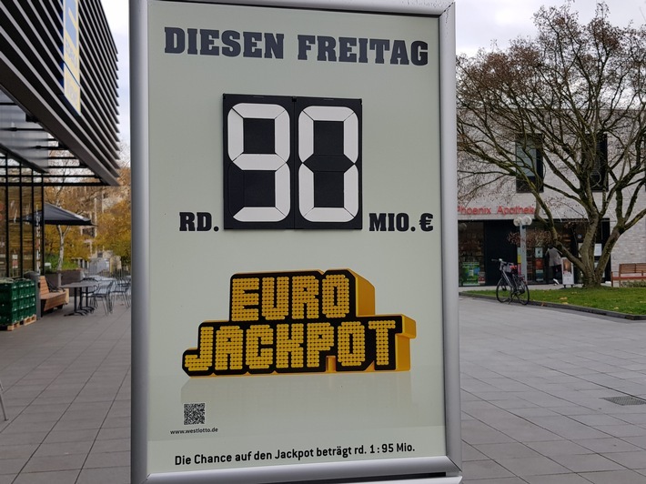 Für die Ziehung am Freitag, 7. Februar geht es bei Eurojackpot wieder um 90 Millionen Euro. Weiterer Text über ots und www.presseportal.de/nr/107909 / Die Verwendung dieses Bildes ist für redaktionelle Zwecke honorarfrei. Veröffentlichung bitte unter Quellenangabe: "obs/Eurojackpot/Bodo Kemper"