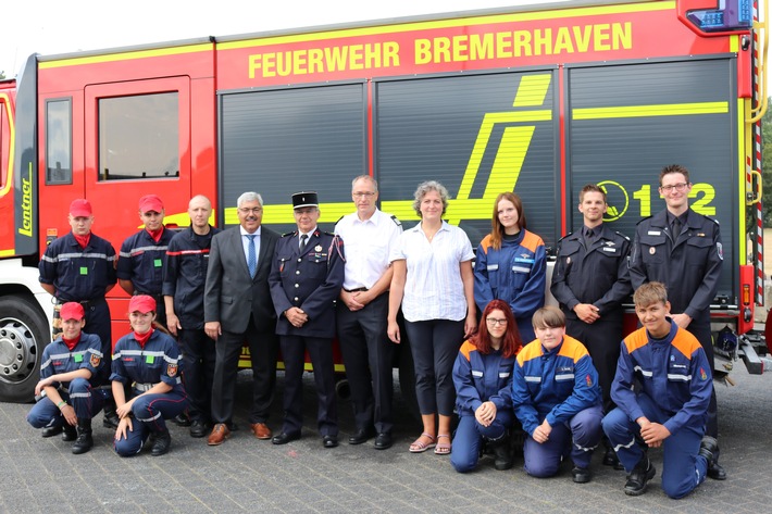 FW Bremerhaven: Delegation aus Cherbourg zu Gast in Bremerhaven