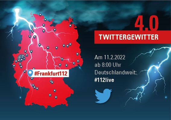 FW-F: Tag des Europäischen Notrufs: Feuerwehr Frankfurt beteiligt sich am 11.2. an bundesweitem Twittergewitter