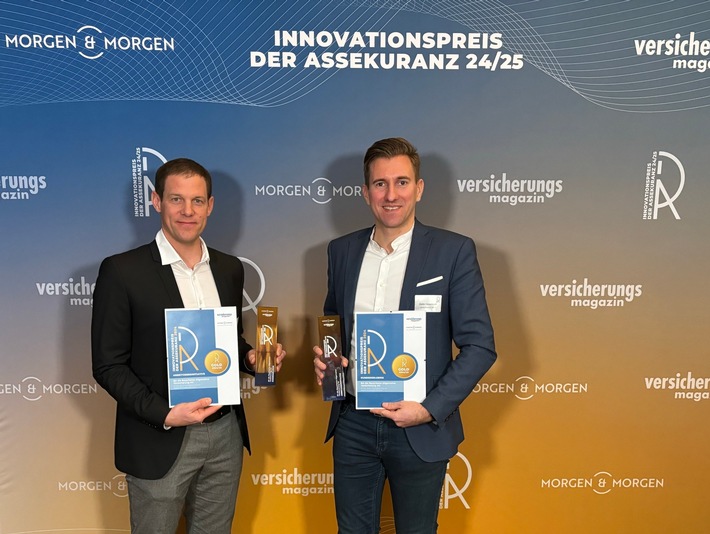 Die Bayerische glänzt beim Innovationspreis der Assekuranz: Zwei Mal Gold und Bronze für wegweisende Innovationen