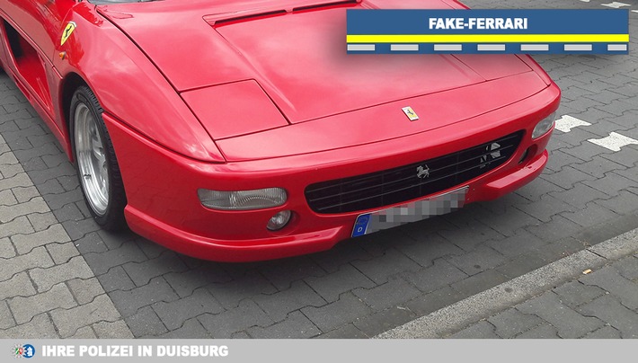 POL-DU: Beeck: Polizei entdeckt Fake-Ferrari