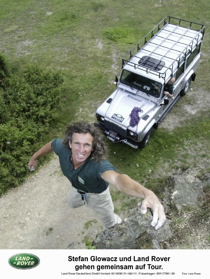 Stefan Glowacz und Land Rover gehen gemeinsam auf Tour