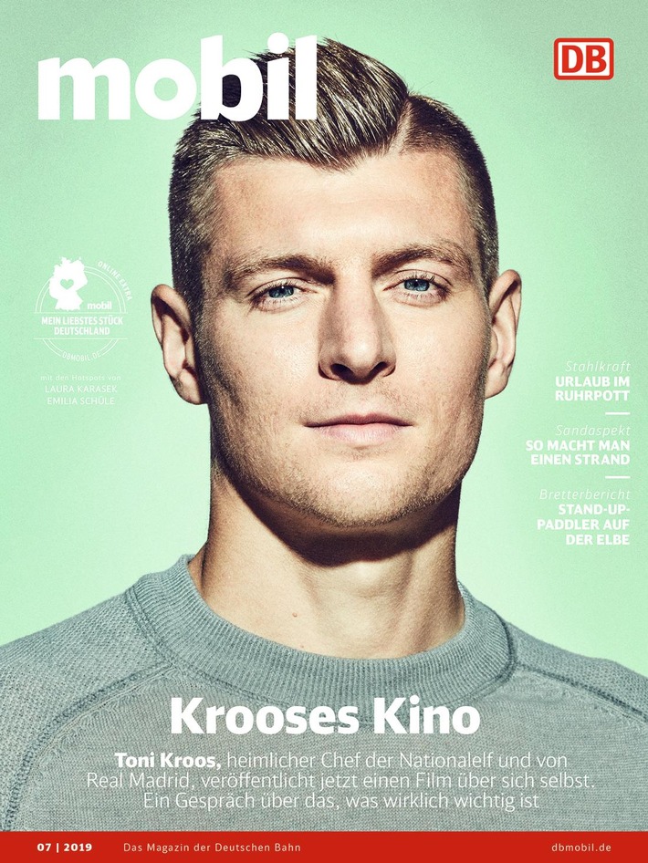 "Ein bisschen was kann ich schon": Im Titelinterview mit DB MOBIL spricht Toni Kroos über sein Familienleben, die deutsche Nationalmannschaft und eine mögliche Rückkehr in die Bundesliga.