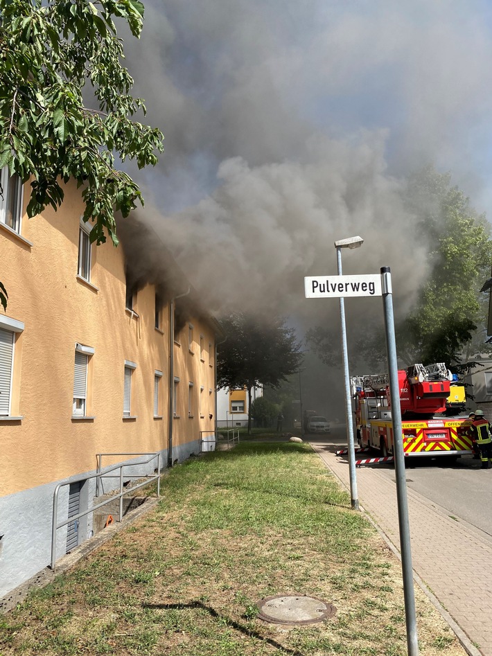 FW-OG: Heißer Samstag für die Feuerwehr Offenburg