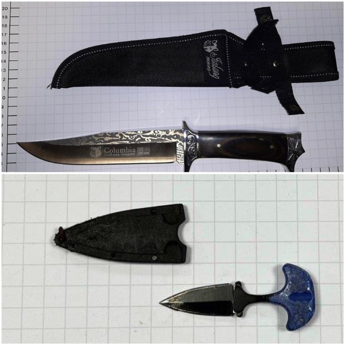 BPOL NRW: Mit Messer im Bahnhof - Bundespolizisten stellen bewaffnete 15- und 17-Jährige