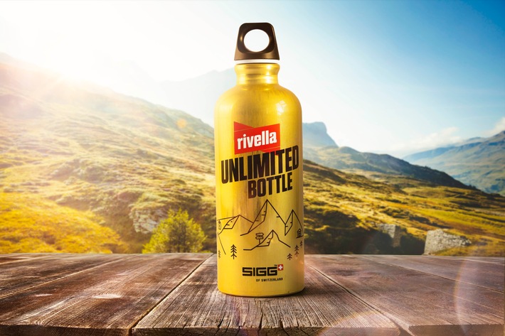 I tradizionali marchi svizzeri Rivella e SIGG lanciano la «Rivella Unlimited Bottle»