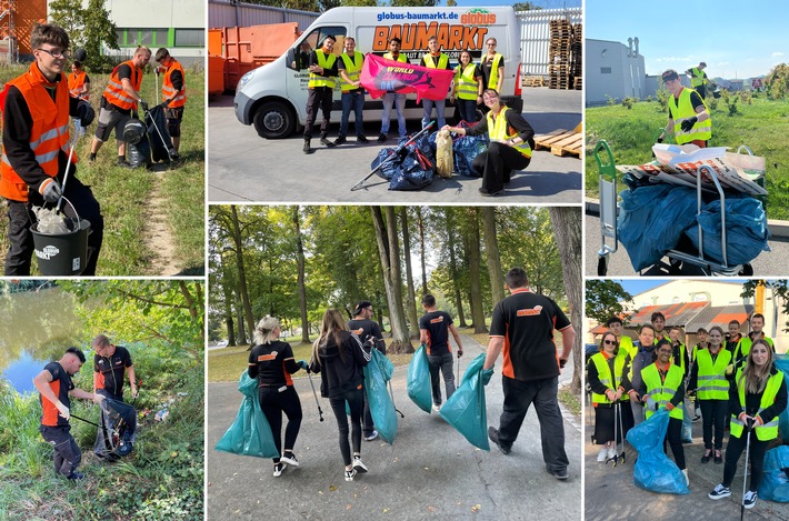 Globus Baumarkt packt an beim World Cleanup Day