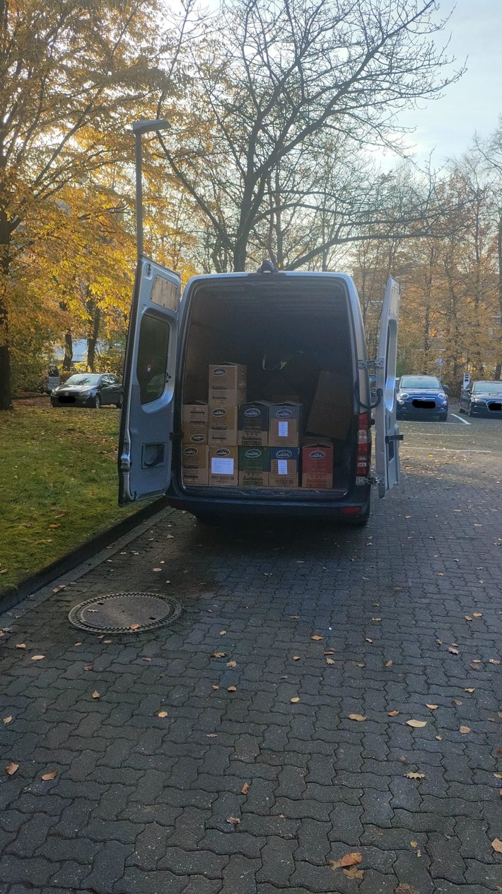 HZA-MS: Kaffeeschmuggel: Zoll entdeckt Kleintransporter in Oeding mit 200 Kilogramm Kaffee Steuerstrafverfahren gegen Mann aus Bremen eingeleitet