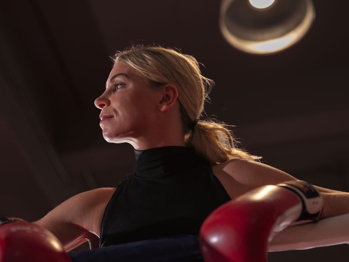 Boxweltmeisterin Natalie Zimmermann auf der Buchmesse