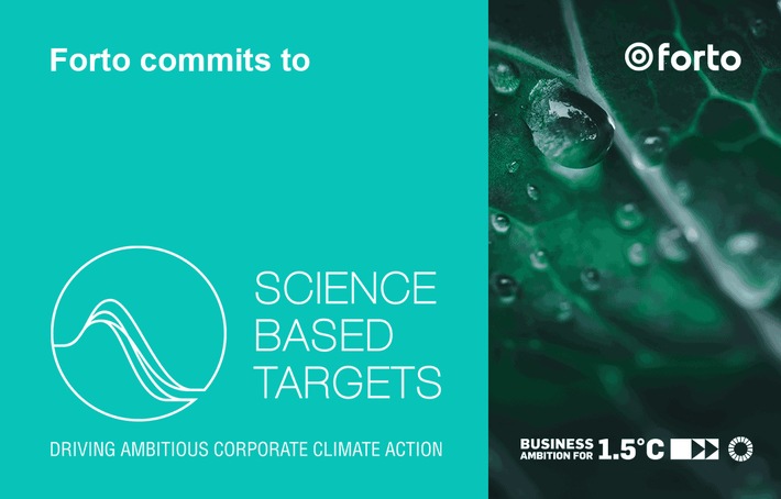Forto verpflichtet sich den Klimazielen der Science Based Targets