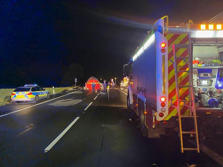 FW-EN: Verkehrsunfall mit verstorbener Person auf der Wittbräucker Straße - Sieben Einsätze für die Feuerwehr