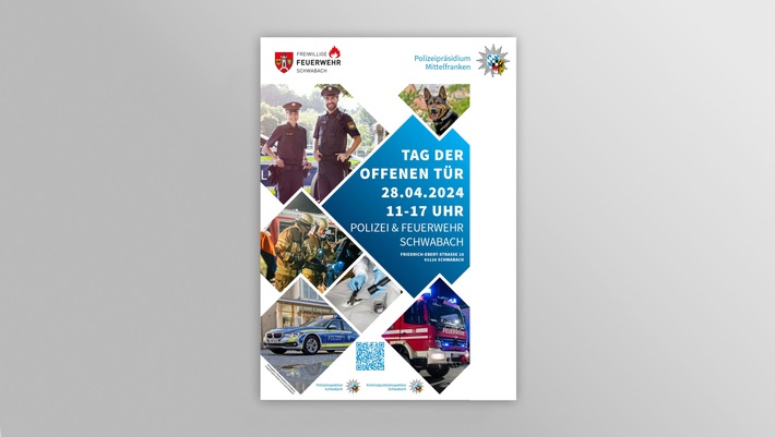 POL-MFR: (407) Tag der offenen Tür der Polizei und Feuerwehr Schwabach