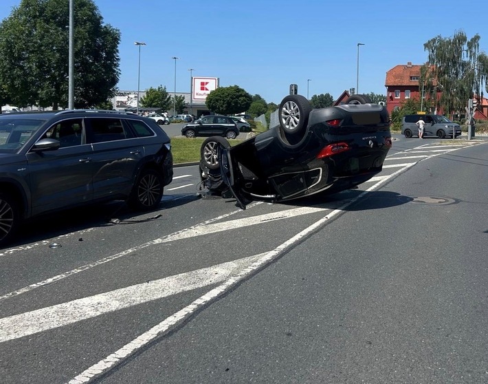 POL-NOM: Verkehrsunfall mit fünf leicht verletzten Personen