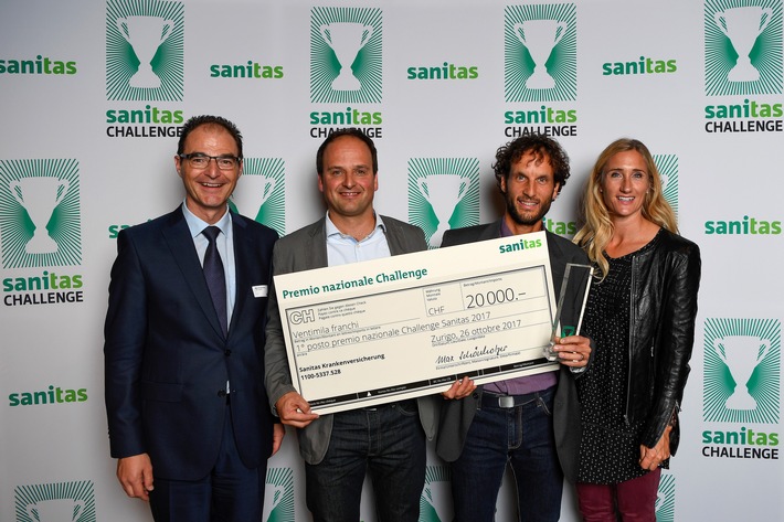 Prix d&#039;encouragement pour la relève sportive - Polisportiva Bleniese remporte le prix Challenge national 2017 de Sanitas