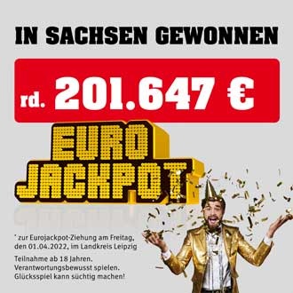 Mit Eurojackpot-Gewinn in den April gestartet