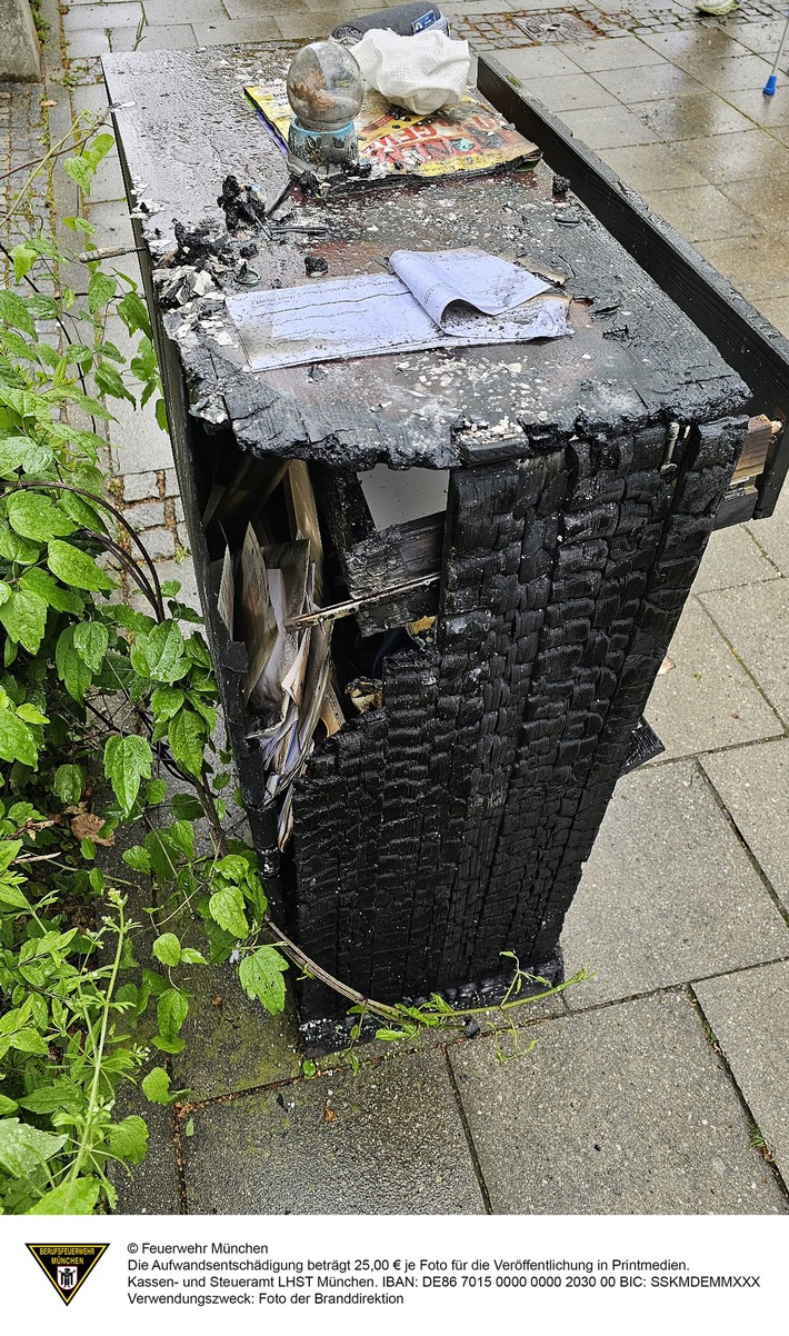 FW-M: Maisonette-Wohnung nach Brand unbewohnbar (Messestadt Riem)