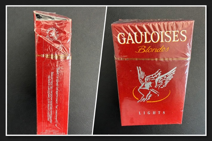 BVTE kürt erstmals die "Schmuggelzigarette der Woche" / Grob gefälschte "Gauloises Blondes Lights Red" erster Preisträger