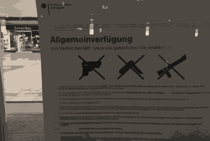 BPOL NRW: Während Waffenverbotszone: Messer, Teleskopschlagstock und Tierabwehrspray - Bundespolizei stellt gefährliche Gegenstände sicher