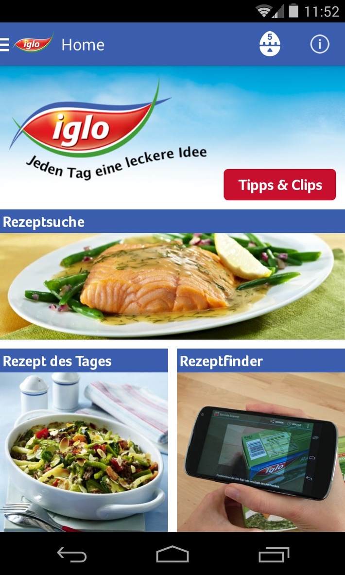 Rezepte jetzt auch mobil abrufbar: iglo startet mit neuer Koch-Mit! App (FOTO)