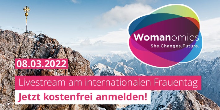 Die Zukunft ist weiblich! Digitalevent WOMANOMICS am 8. März 2022 – jetzt kostenlos anmelden!