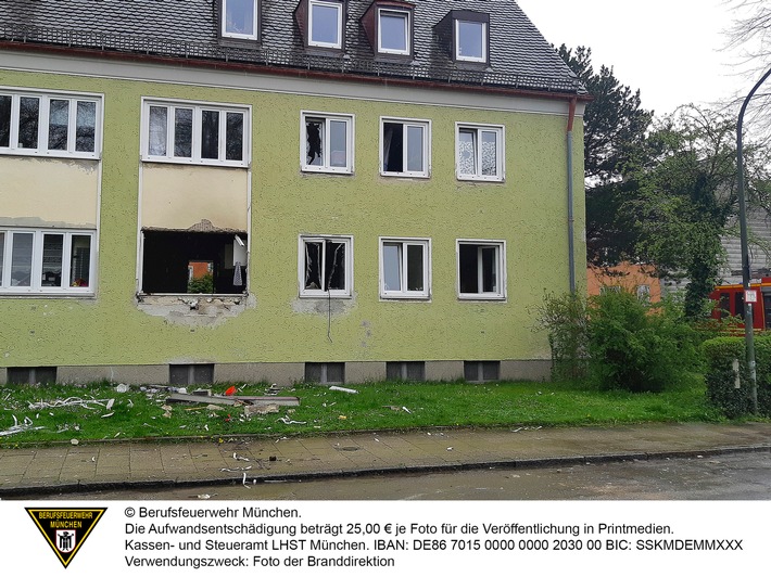 FW-M: Schwerbrandverletzter nach Verpuffung (Harthof)