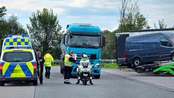 POL-PPRP: Güterverkehrskontrolle der Zentralen Verkehrsdienste Rheinpfalz - Schwertransporte und Betrüger auf der A61 gestoppt