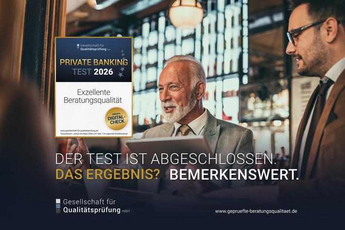 Private-Banking-Test 2026: Regionalbanken überzeugen mit exzellenter Qualität