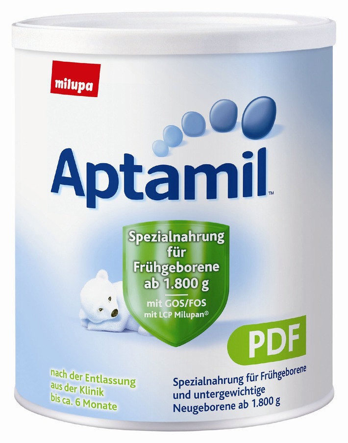 Rückruf Pulverspezialnahrung Aptamil PDF für Frühgeborene nach Klinikentlassung