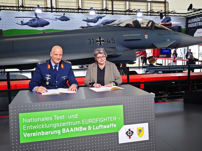 Nationales Test- und Entwicklungszentrum Eurofighter: BAAINBw und Luftwaffe unterzeichnen Zusammenarbeitsvereinbarung