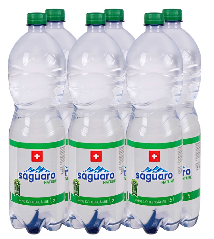 Lidl Svizzera: bottiglie d&#039;acqua in PET 100 percento riciclato / Risparmio annuale di circa 157 tonnellate di nuova plastica
