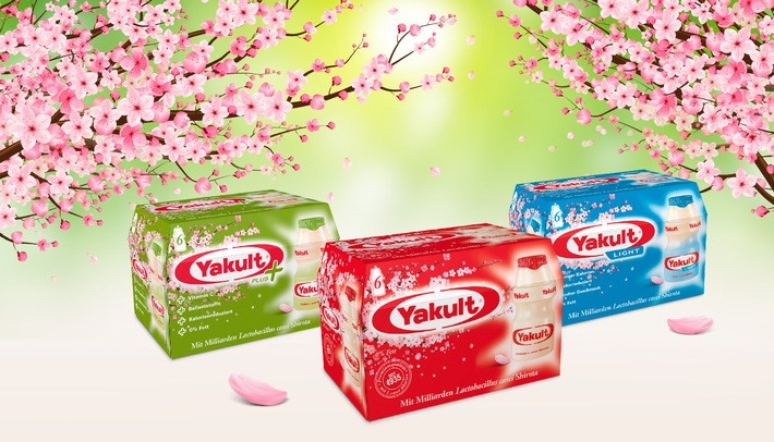 Yakult für kurze Zeit im Frühlingsoutfit: Inspiriert von der traditionellen japanischen Kirschblüte