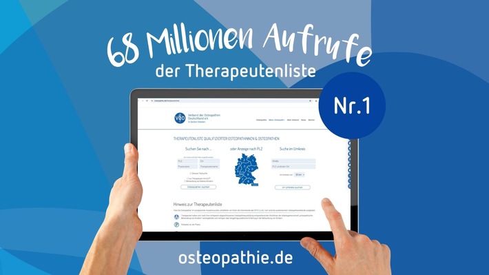 Deutschlands Nummer 1: Auf osteopathie.de in besten Händen / Verband der Osteopathen Deutschland (VOD)