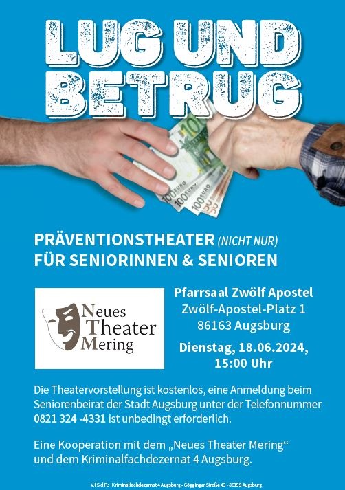 POL Schwaben Nord: Lug und Betrug - Präventionstheater