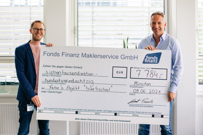 Bike 4 School: Fonds Finanz unterstützt Mitarbeiterengagement und spendet für Hope Valley Farm School in Südafrika