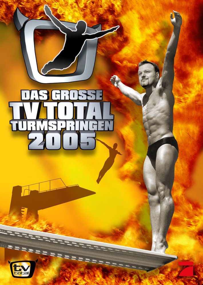 Redaktionelle Sperrfrist für Online-Medien: heute, 7. November 2005, 22.15 Uhr! Das große TV total Turmspringen 2005  Das offizielles Plakat zum Event