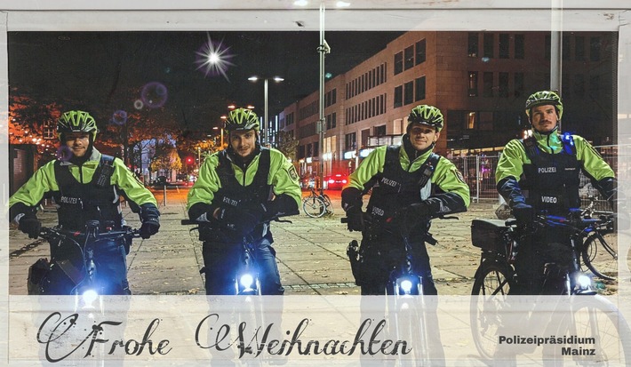 POL-PPMZ: Weihnachtsgrüße von der Mainzer Polizei