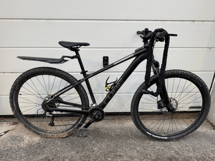 POL-MA: Weinheim / Rhein-Neckar-Kreis: schwarzes Mountainbike aufgefunden - Eigentümer gesucht