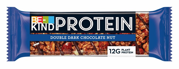 Jetzt neu: BE-KIND Proteinriegel / Cremig. Knusprig. Fein. So schmeckt Protein heute!