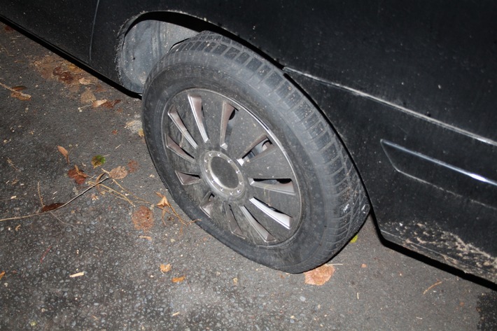 POL-HA: Reifen in Oberhagen zerstochen - Polizei sucht Zeugen