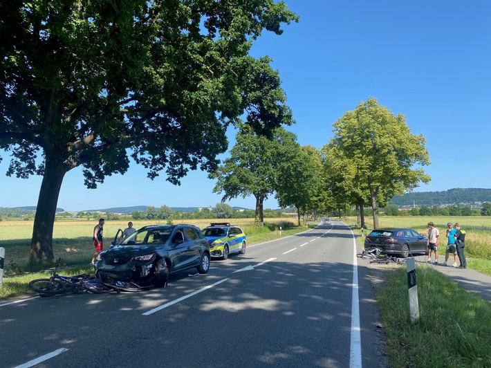POL-NOM: Verkehrsunfall mit leicht verletzter Person nach Überholvorgang