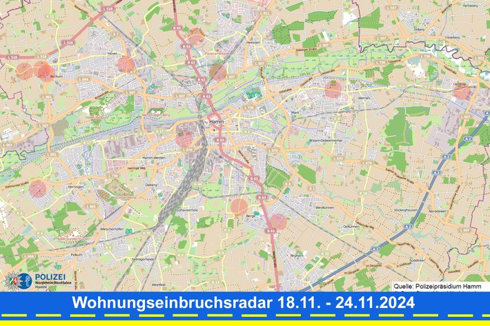 POL-HAM: Wohnungseinbruchsradar Hamm für die Woche vom 18. November bis 24. November