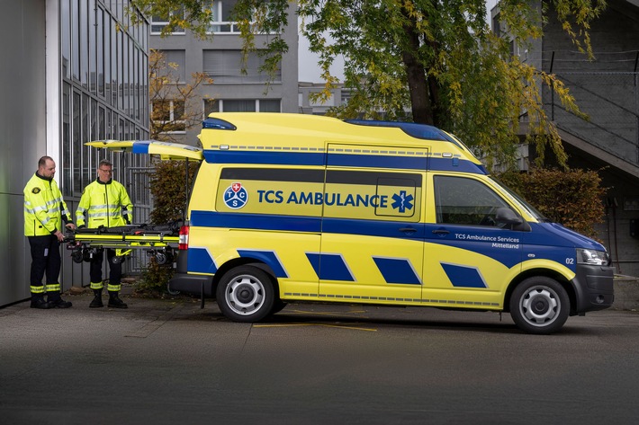 TCS Ambulance mit neuem Stützpunkt in Bern