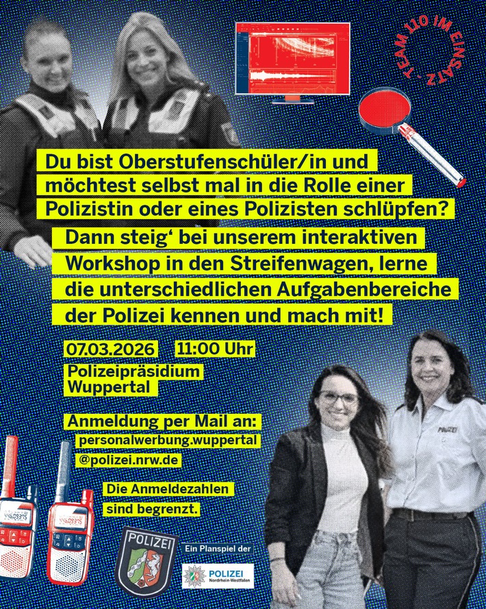 POL-ME: "Komm ins Team 110!" - Einladung zum interaktiven Workshop - 2602081
