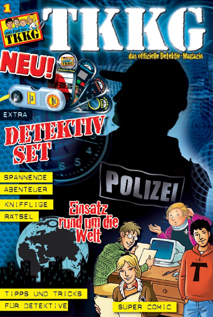 Meister-Schnüffler aufgepasst! / Egmont Ehapa launcht &quot;TKKG&quot;- das offizielle Magazin für Jungdetektive