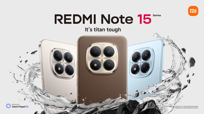 Xiaomi stellt die REDMI Note 15 Serie vor