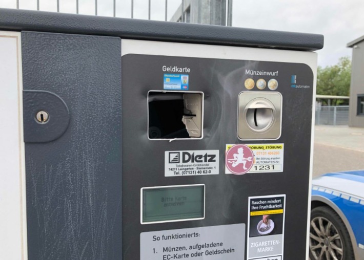 POL-PDLD: Edenkoben/Gommersheim/Böbingen - Zigarettenautomaten aufgebrochen
